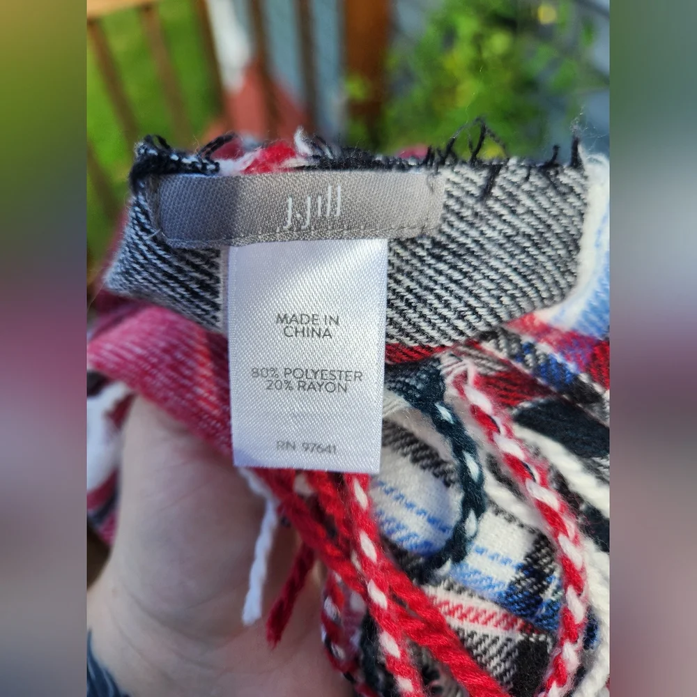J Jill Plaid Wrap/scarf